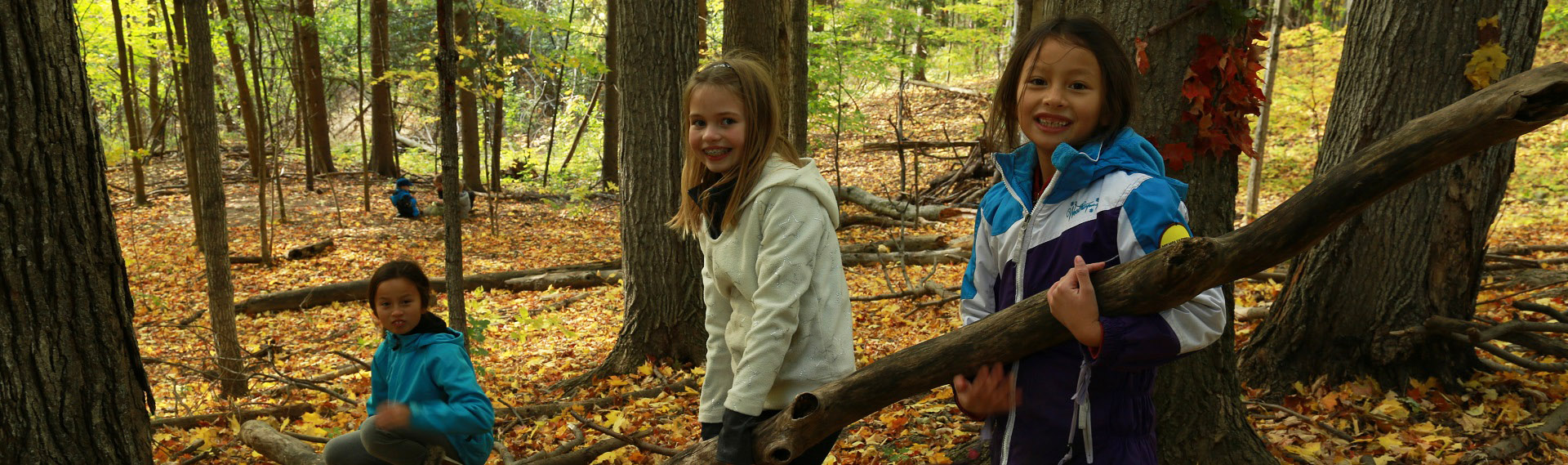 elementary school students take part in educational program at Kortright Centre