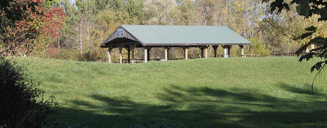 picnic shelter at Kortright Centre