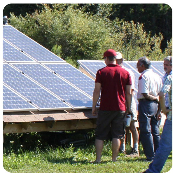 solar energy workshop at the Kortright Centre