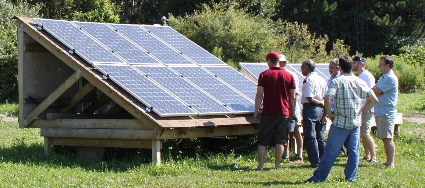 solar energy workshop at the Kortright Centre