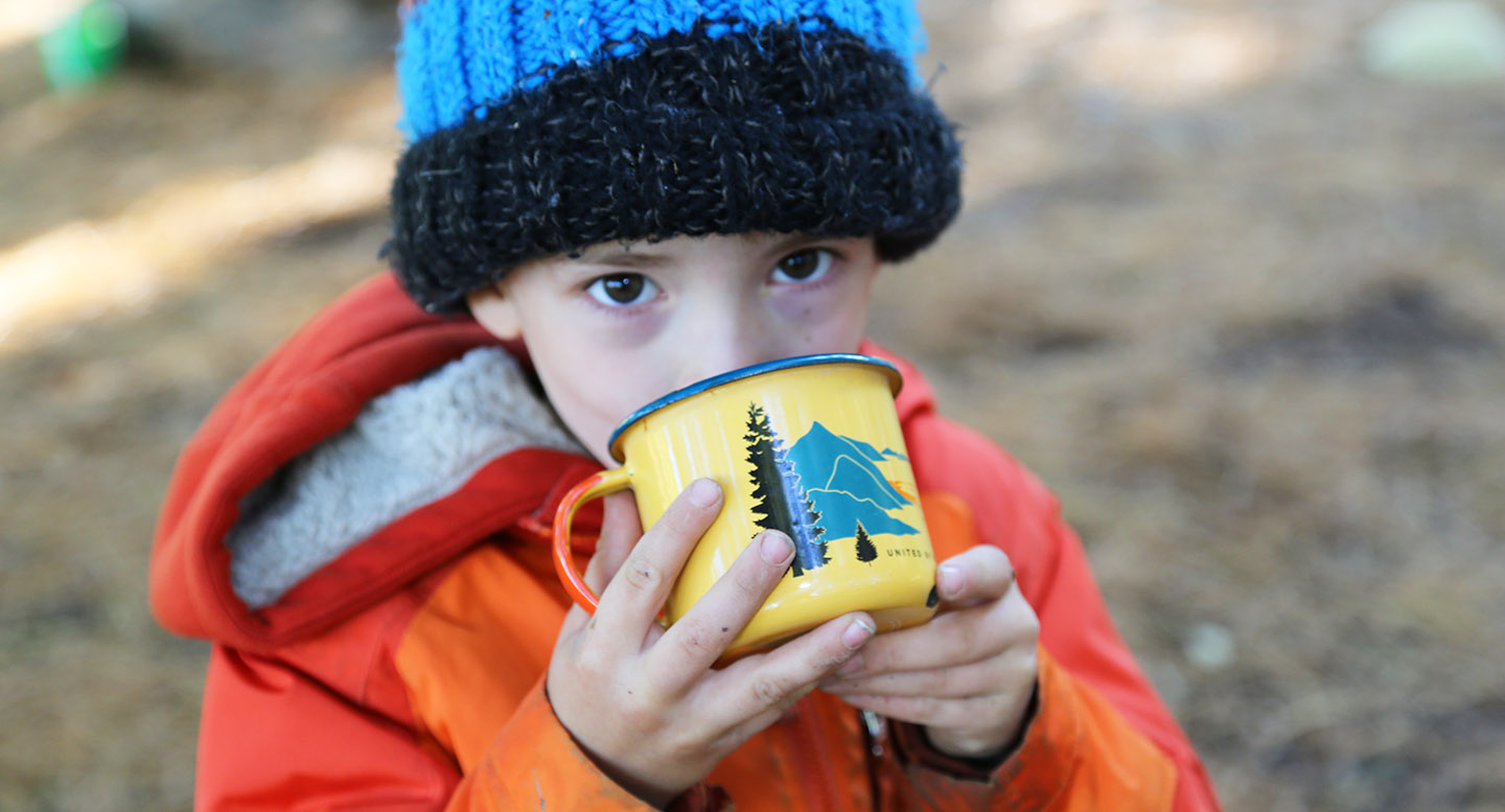 young girl at Kortright Nature School