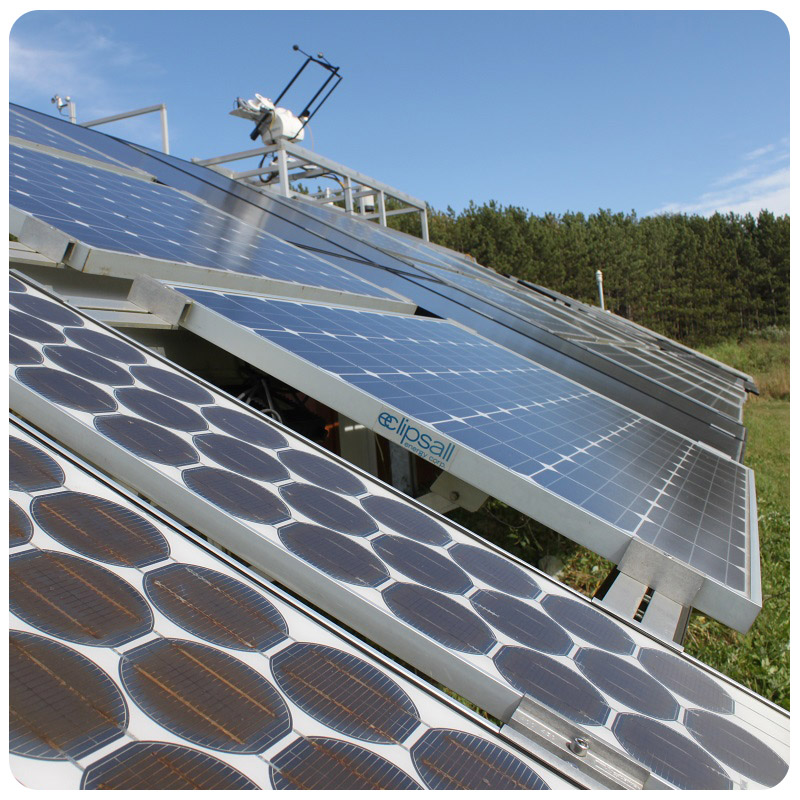 solar panels at Kortright Centre