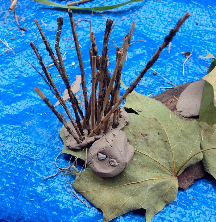 clay creature made by child