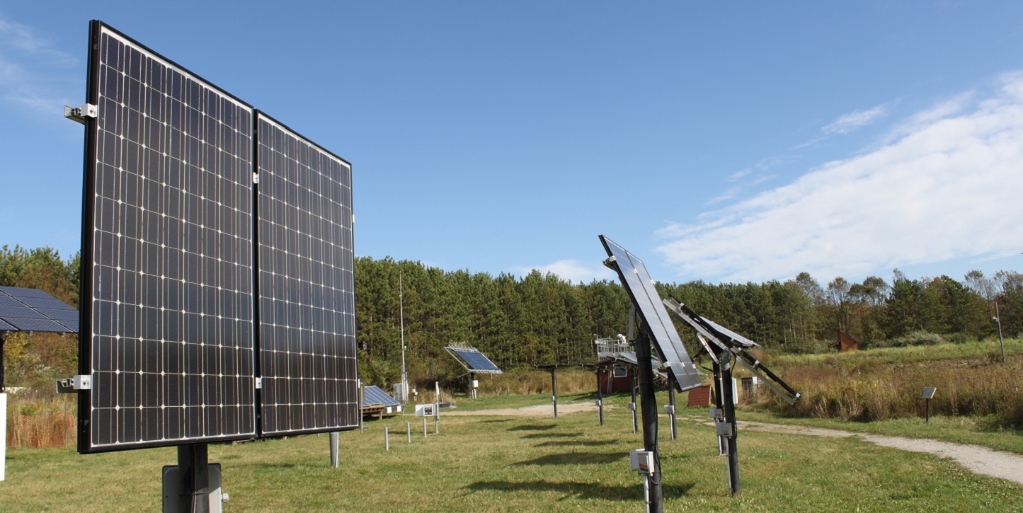 solar test site at Kortright Centre for Conservation