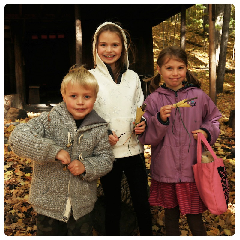 junior program students take part in The Nature School at Kortright Centre